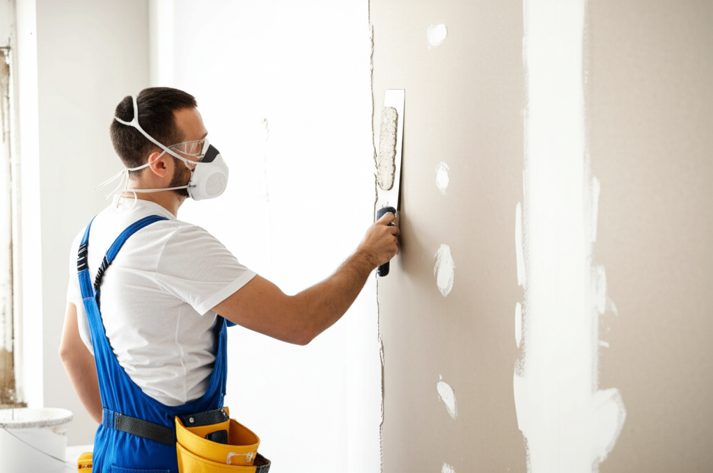 Drywall Repair - Professional repairing drywall